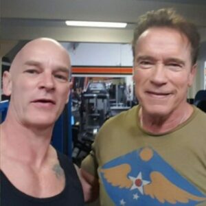 With Arnold Schwarzenegger