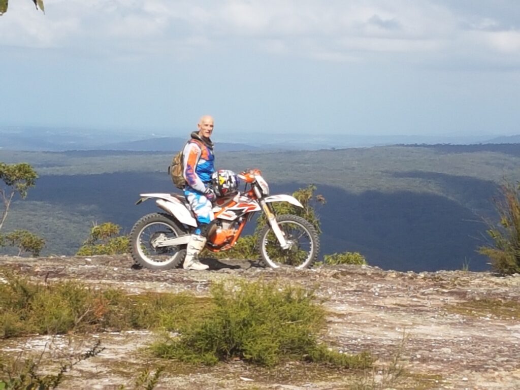 On the dirtbike