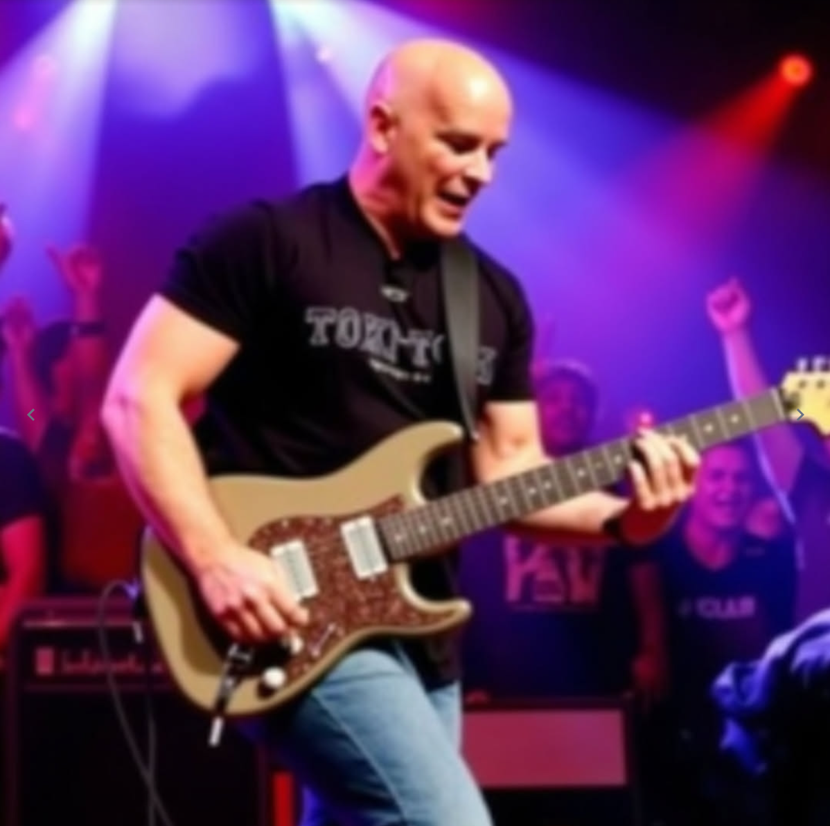 Scott Leimroth performing live on electric guitar